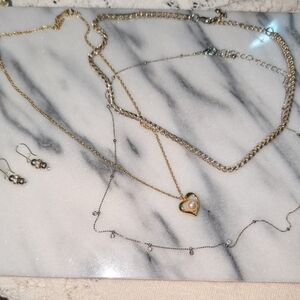 4-Pc. Gold & Silver Jewelry Lot